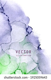 Alcohol ink vector texture. Fluid ink abstract background. Art element illustration for your design.