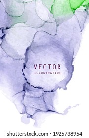 Alcohol ink vector texture. Fluid ink abstract background. Art element illustration for your design.