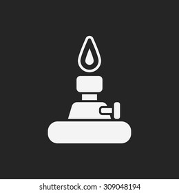 Alcohol lamp icon