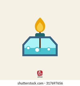 Alcohol lamp icon