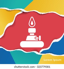 Alcohol lamp icon