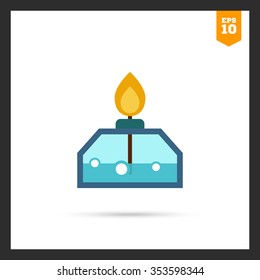 Alcohol lamp icon