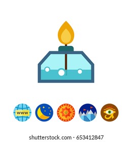 Alcohol lamp icon