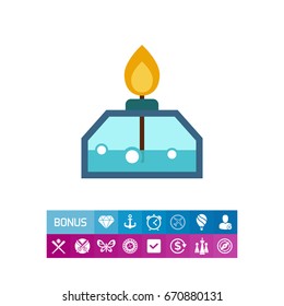 Alcohol lamp icon
