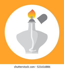 Alcohol Lantern, Laboratory Lamp Vector