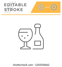 Alcohol line icon