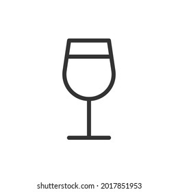 Alcohol line icon. Web symbol for web and apps. Sign design in outline style. Alcohol stroke object.
