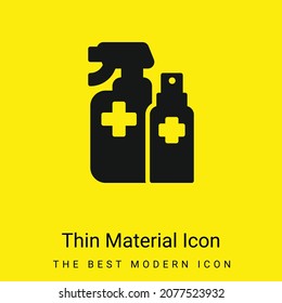 Alcohol minimal bright yellow material icon