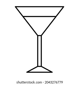 Alcohol Outline bold Vector Icon which can be easily modified or Edited 