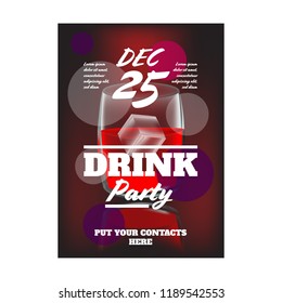 Alcohol party flyer