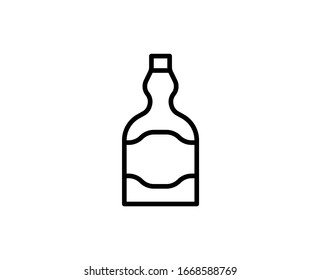 Icono de línea premium de alcohol. Pictograma sencillo de alta calidad. Iconos modernos de estilo de esquema. Dibujo vectorial de trazo en un fondo blanco. 