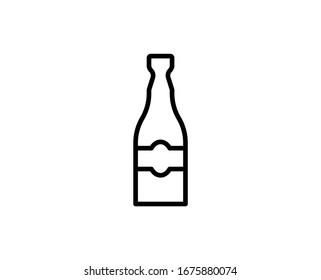 Alcohol premium line icon. Simple high quality pictogram. Modern outline style icons. Stroke vector illustration on a white background. 
