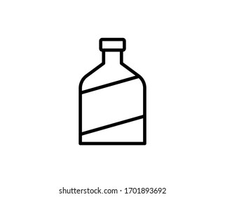 Alcohol premium line icon. Simple high quality pictogram. Modern outline style icons. Stroke vector illustration on a white background. 