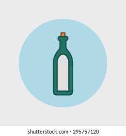 Alcohol sign icon. Drink symbol. Bottle