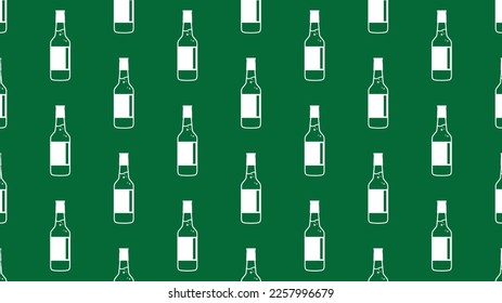 Alcohol soju bottle pattern icon