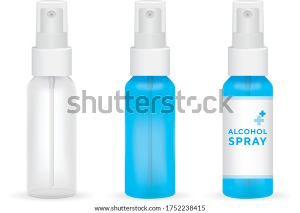 Download Alcohol Spray Bottle Vector Mock Stock Vector Royalty Free 1752238415