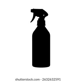 Alcohol Spray Mockup silhouette vector flat illustration design.