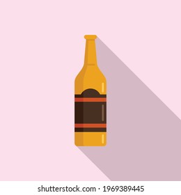 Alcohol teen problems icon. Flat illustration of Alcohol teen problems vector icon for web design