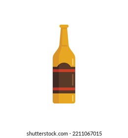 Alcohol teen problems icon. Flat illustration of Alcohol teen problems vector icon isolated on white background