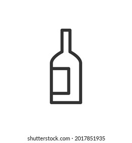 Alcohol thin line icon. Symbol in trendy outline style. Premium design for web and apps. Perfect for UI. 