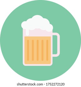icono de color plano del vector de alcohol 
