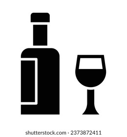 Alcohol Vector Glyph Icon For Personal And Commercial Use.
