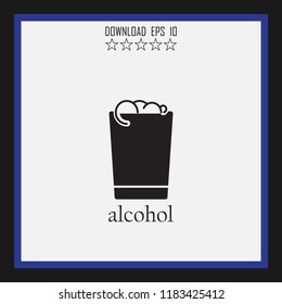 alcohol vector icon