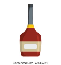 Alcohol whiskey bottle isolated vector illustration. Element for alcohol drinks design, web, infographics