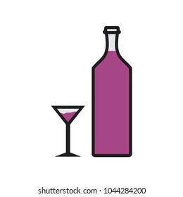 Alcohol wine vector