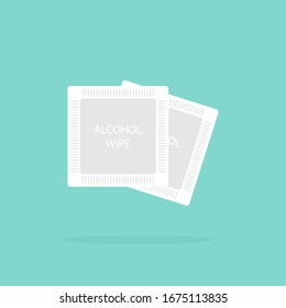 Alcohol Wipes Icon. Antibacterial Formula