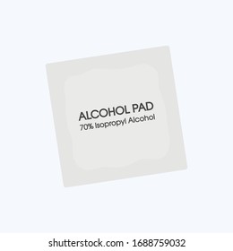 Alcohol Wipes Icon. Antibacterial Formula