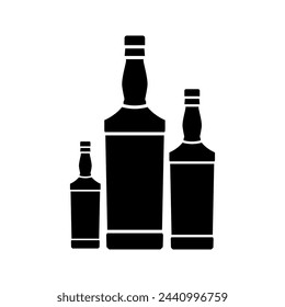 alcoholic beverage beer bottle vector icon