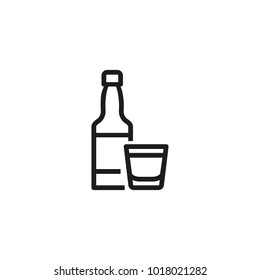 Alcoholic Beverage Line Icon