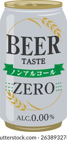 Alcoholic beverages
Canned beer (non-alcoholic)

Said "non-alcoholic" in Japanese