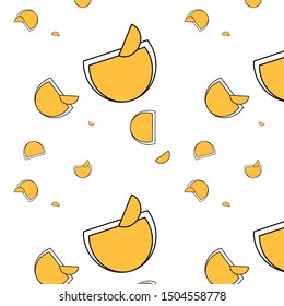 Alcoholic cocktail with a slice of orange. Pattern. Background