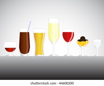 Alcoholic cocktails