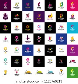 Alcoholic cocktails logo.