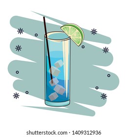 alcoholic drink beverage cocktail cartoon vector illustration graphic design