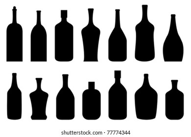 Vector Bottles Icons Set Stock Vector (Royalty Free) 151369526 ...