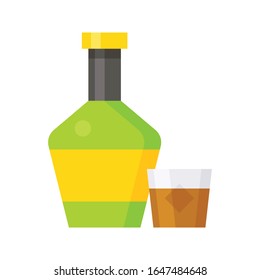 Alcoholic drink icon, Saint patrick's day related vector illustration