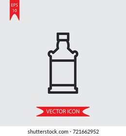 Alcoholic drink vector icon, illustration symbol