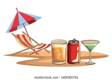 alcoholic drinks beverages cartoon vector illustration graphic design