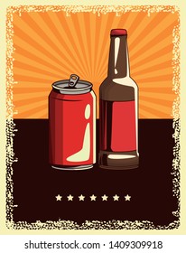 alcoholic drinks beverages cartoon vector illustration graphic design