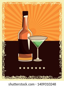alcoholic drinks beverages cartoon vector illustration graphic design