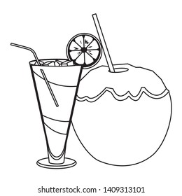 alcoholic drinks beverages cartoon vector illustration graphic design
