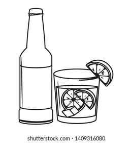 alcoholic drinks beverages cartoon vector illustration graphic design