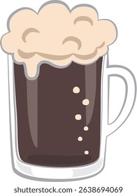 Alcoholic drinks
Dark beer in a beer mug