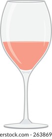 Alcoholic drinks
Glass wine (rose wine)