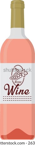 Alcoholic drinks
Wine bottle (rose wine)