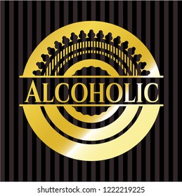 Alcoholic gold emblem